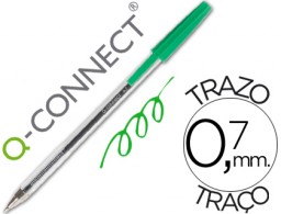 Bolígrafo Q-Connect tinta verde